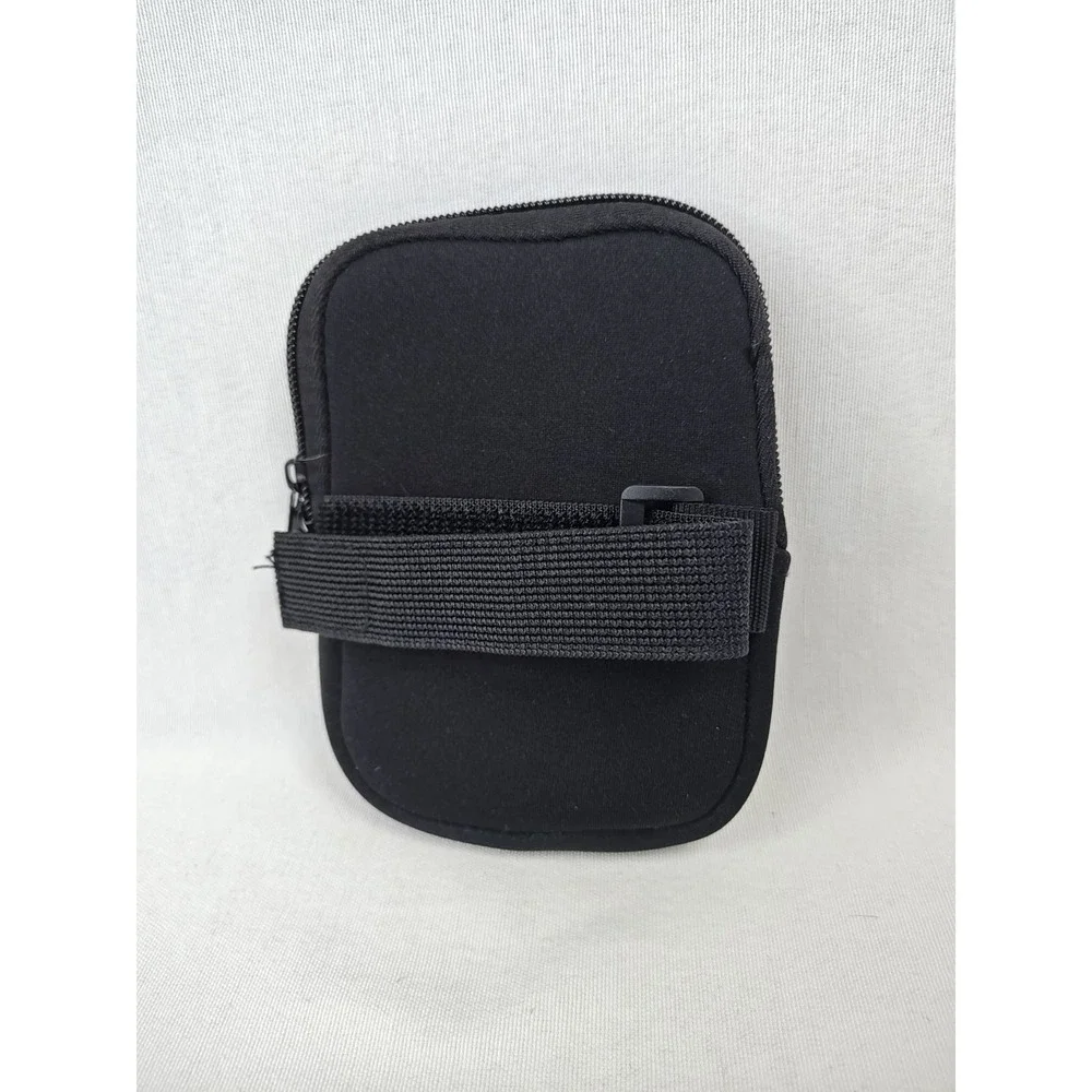 RARE Playboy x Spencer's soft Black Small Sleeve Case Bag Pouch Pink Logo‎ Zip
